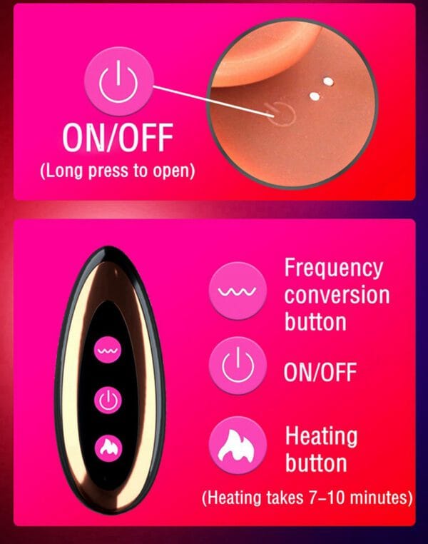 Dildo vibrador a control