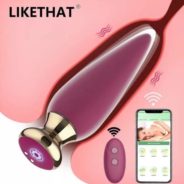 Plug anal con vibracion