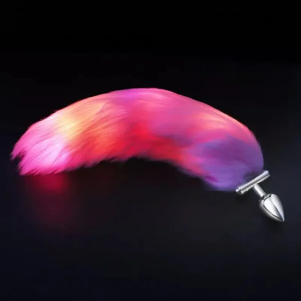 Plug anal cola de zorro LED