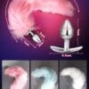 Plug anal cola de zorro LED