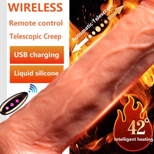 Dildo vibrador a control