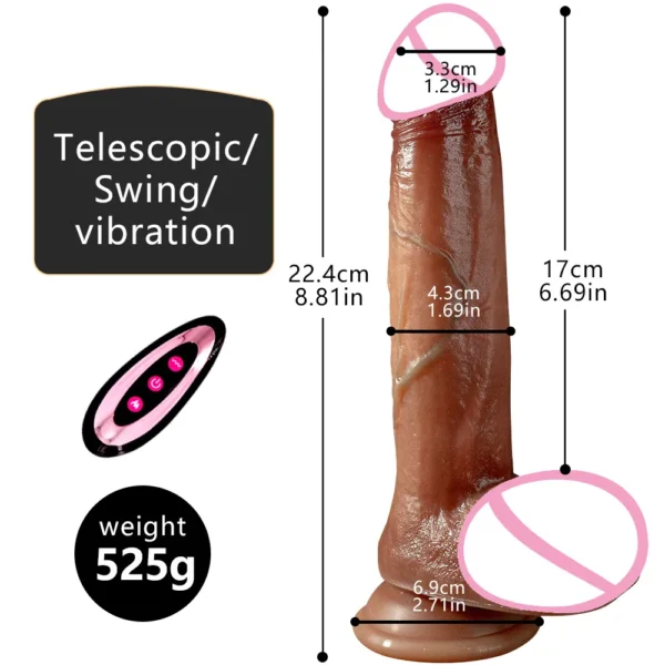 Dildo vibrador a control