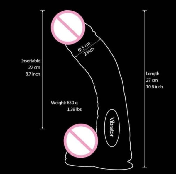 Dildo vibrador brown