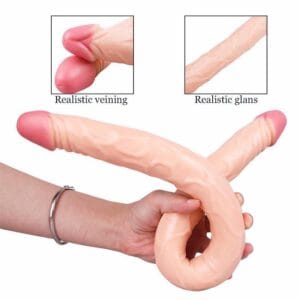 Dildo doble punta realista