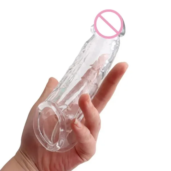 Funda extensora transparente/rosada
