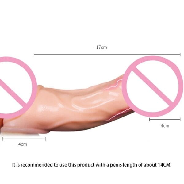 Funda extensora transparente/rosada