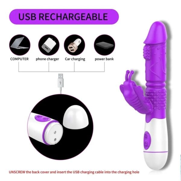 Rabbit butterfly USB