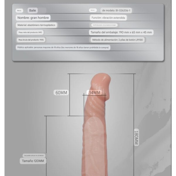 Funda extensora con vibración