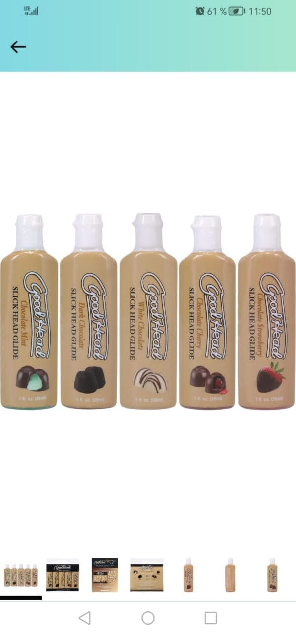 Lubricantes chocolate