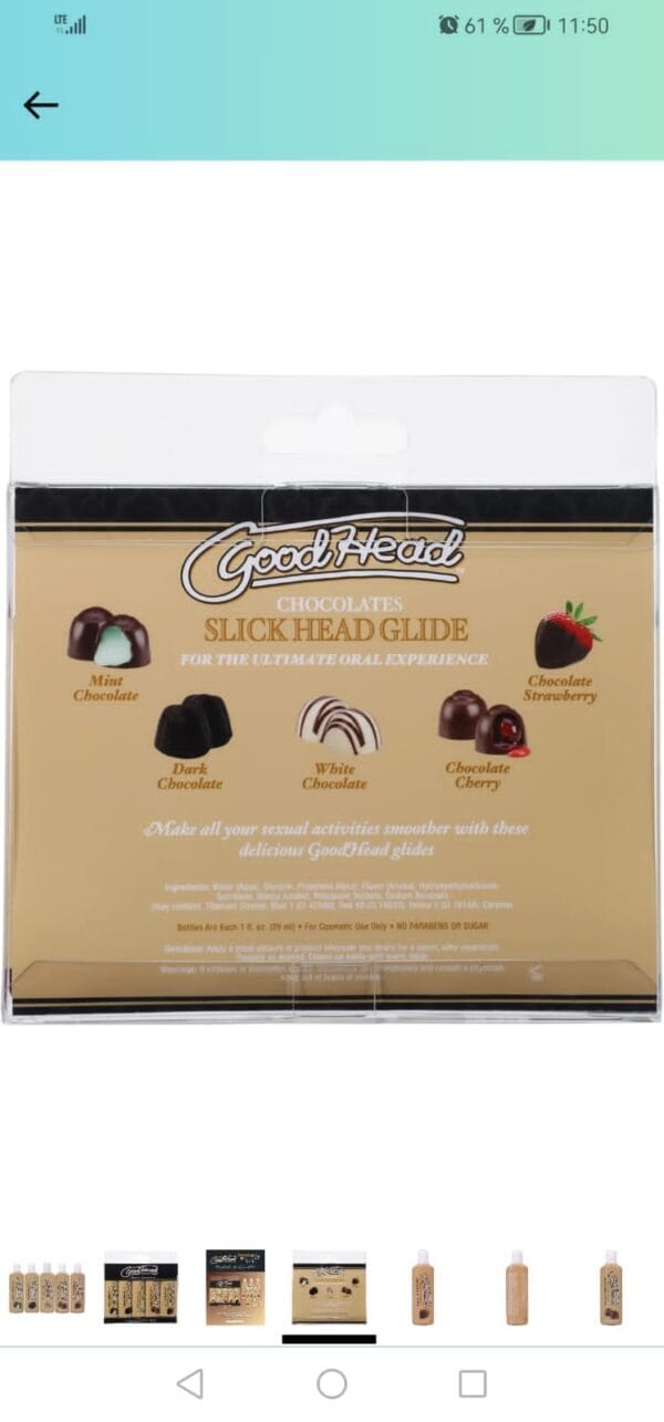 Lubricantes chocolate