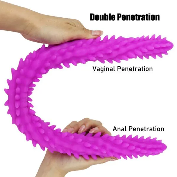 Dildo doble texturizado