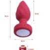 Plug anal luz led con control remoto