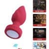 Plug anal luz led con control remoto