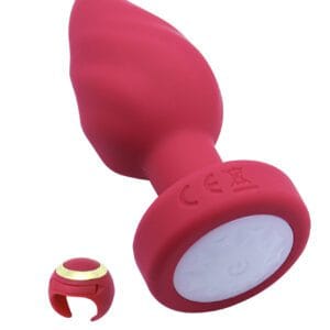 Plug anal luz led con control remoto