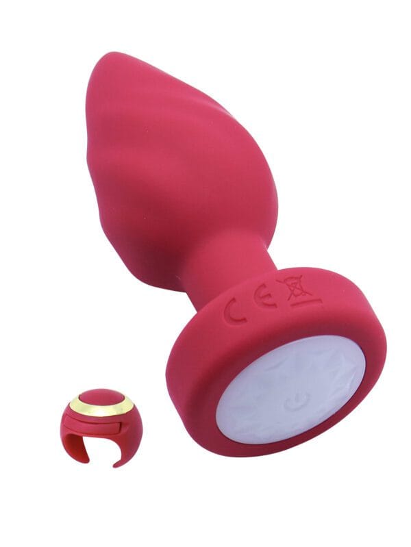 Plug anal luz led con control remoto