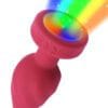 Plug anal luz led con control remoto