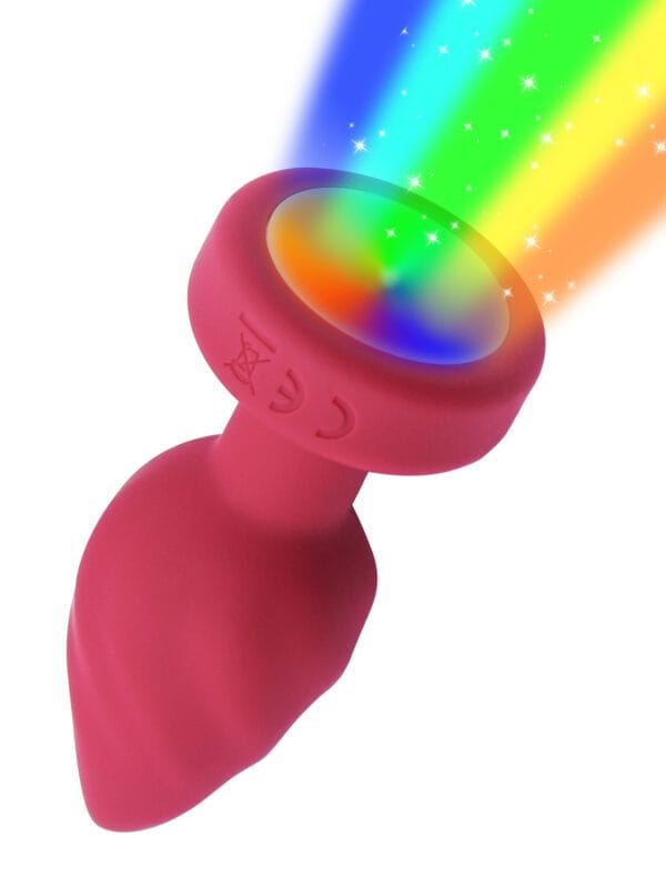 Plug anal luz led con control remoto