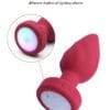 Plug anal luz led con control remoto