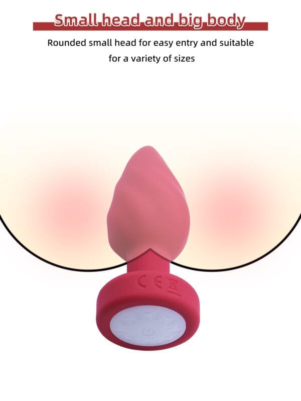Plug anal luz led con control remoto