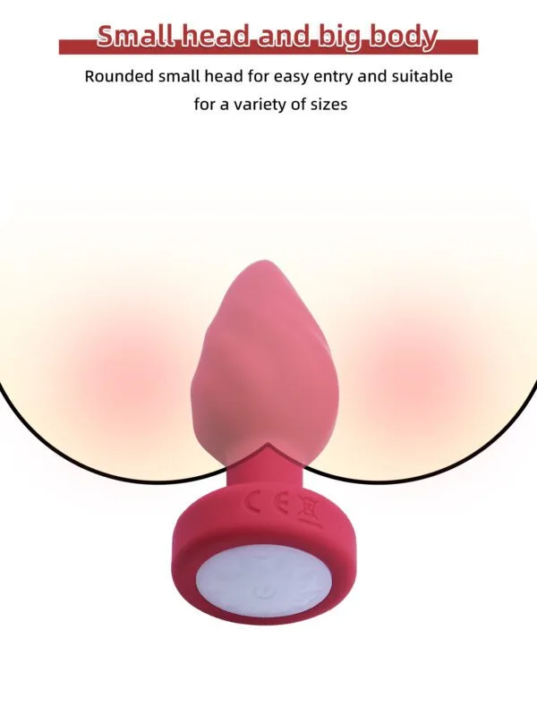 Plug anal luz led con control remoto