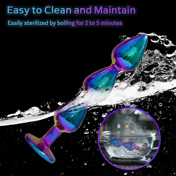 Set de Plugs Anales Metálicos Arcoíris