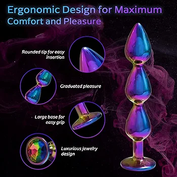 Set de Plugs Anales Metálicos Arcoíris