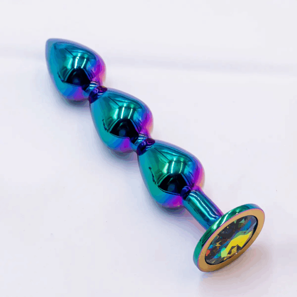 Set de Plugs Anales Metálicos Arcoíris