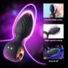 Plug Anal Vibrador Rotatorio 360° Texturizado
