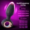 Plug Anal Vibrador Rotatorio 360° Texturizado