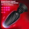 Plug Anal Vibrador Rotatorio 360°