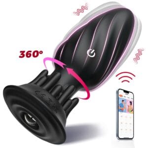 Plug Anal Vibrador Rotatorio 360°
