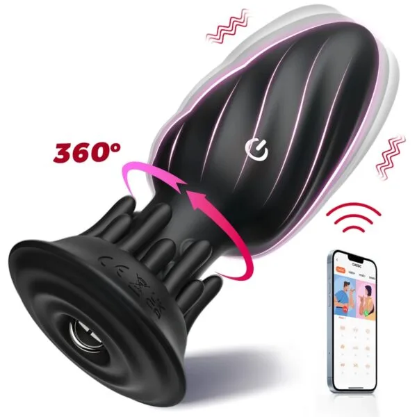 Plug Anal Vibrador Rotatorio 360°