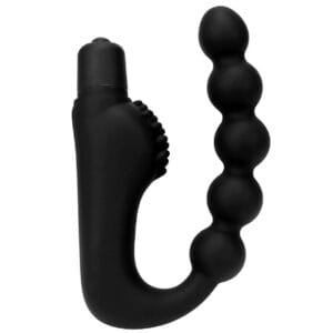Vibrador anal con perlas flexibles