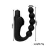 Vibrador anal con perlas flexibles